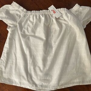 Vineyard Vines White Off-Shoulder Top
